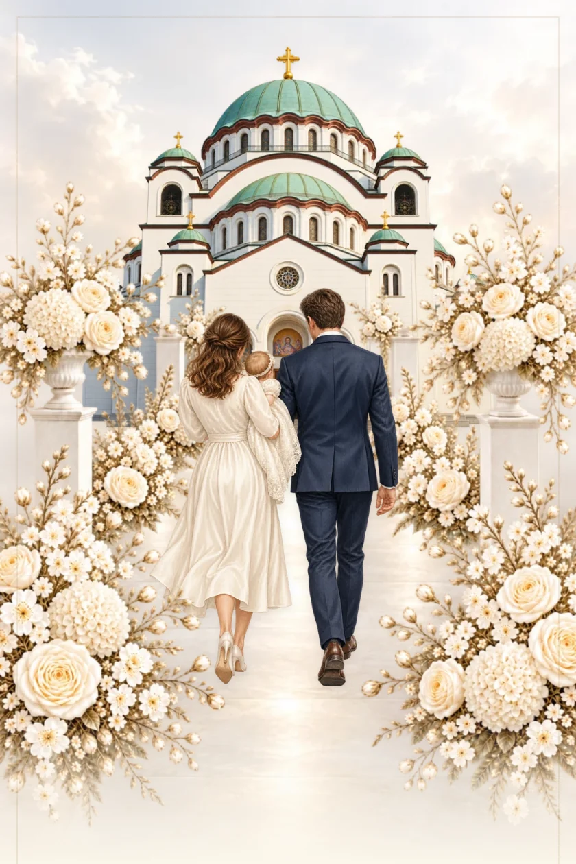 Silky elegance — tri kombinacije porodice, crkve i paviljona