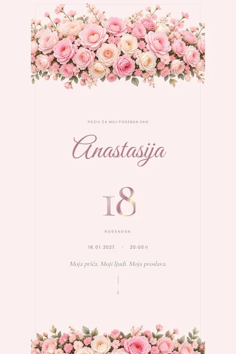 Invitation preview: Rose story